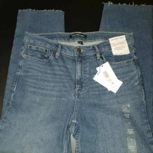 Calvin Klein Straight Fit High Rise Vintage Blue Ankle Jeans Size 28 New w Tag